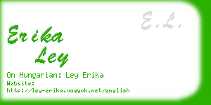erika ley business card